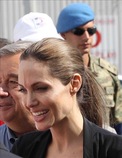 BM OZEL TEMSILCISI UNLU AKTRIS ANGELINA JOLIE, ISLAHIYE'DE