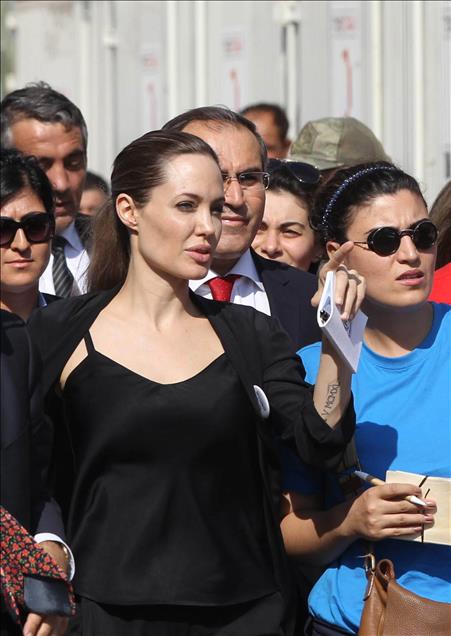 BM OZEL TEMSILCISI UNLU AKTRIS ANGELINA JOLIE, ISLAHIYE'DE