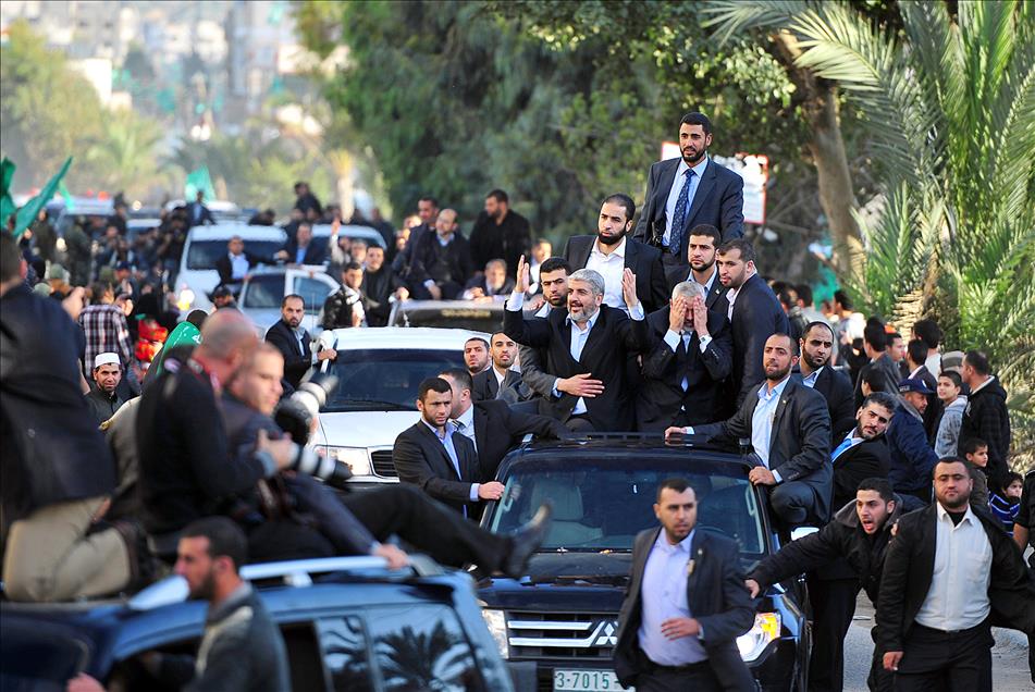 HAMAS'IN SIYASI BURO SEFI MESAL, 45 YIL SONRA GAZZE'DE