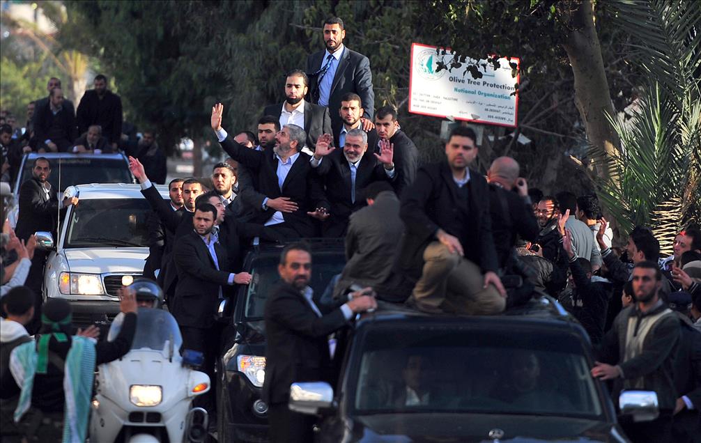 HAMAS'IN SIYASI BURO SEFI MESAL, 45 YIL SONRA GAZZE'DE