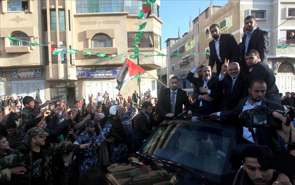 HAMAS'IN SIYASI BURO SEFI MESAL, 45 YIL SONRA GAZZE'DE