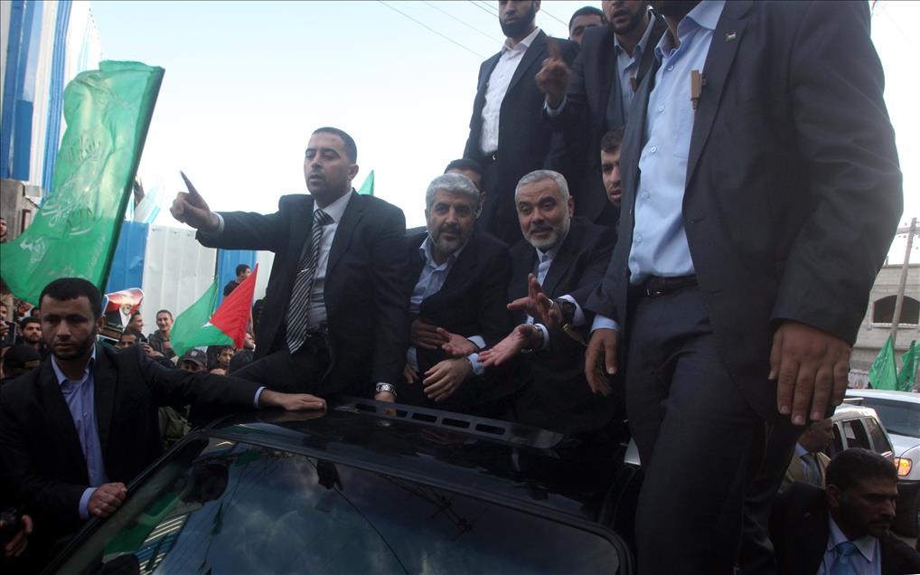 HAMAS'IN SIYASI BURO SEFI MESAL, 45 YIL SONRA GAZZE'DE