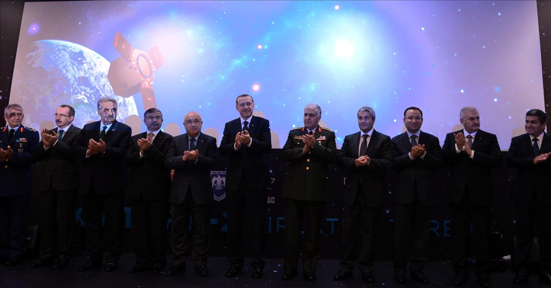 BASBAKAN ERDOGAN GOKTURK UYDUSU FIRLATMA TORENINDE