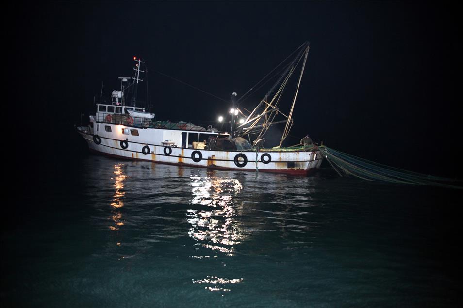 BALIKCILAR YENI YILA DENIZDE GIRDI