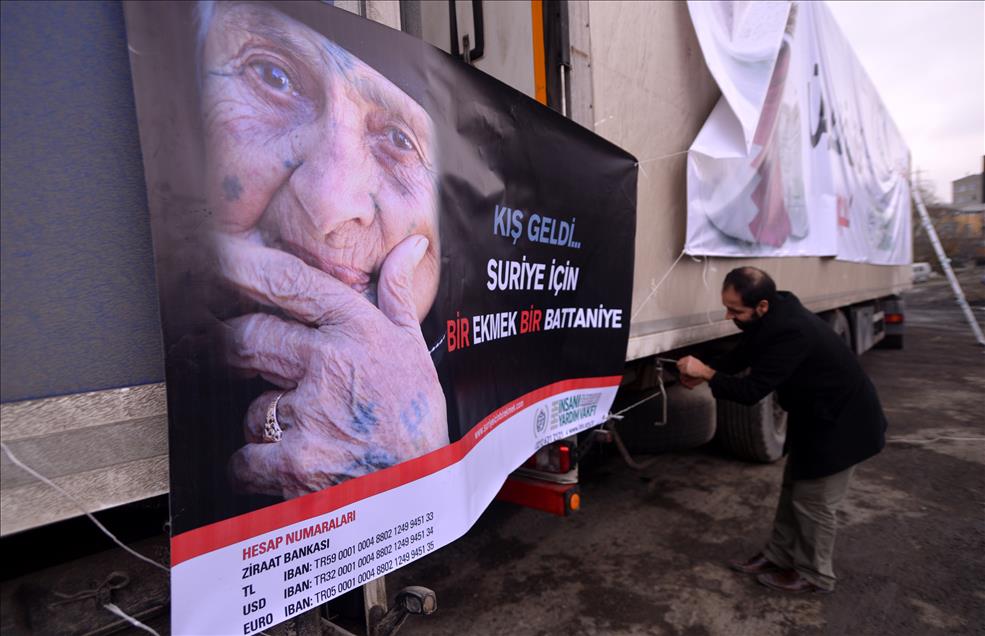 'KIS GELDI... SURIYE ICIN BIR EKMEK, BIR BATTANIYE' KAMPANYASI