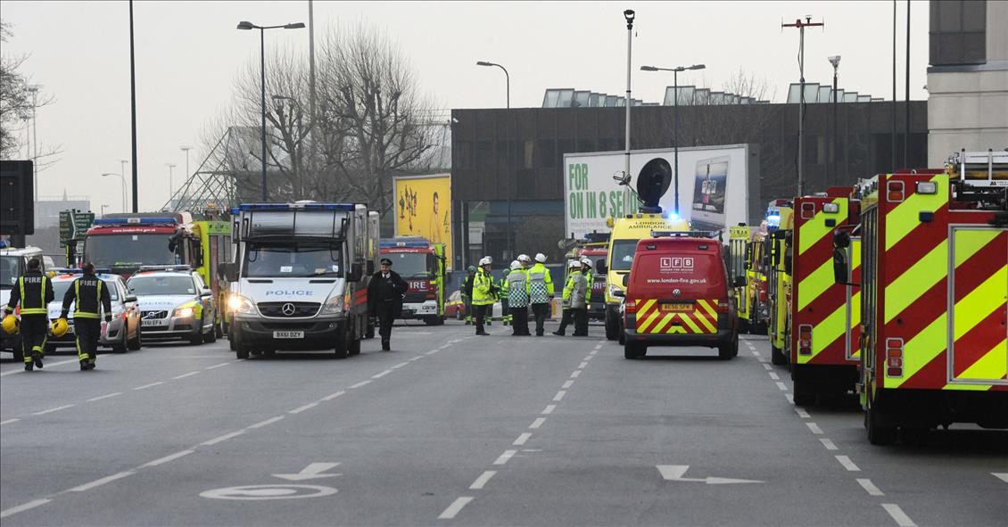 LONDRA'DA HELIKOPTER DUSTU