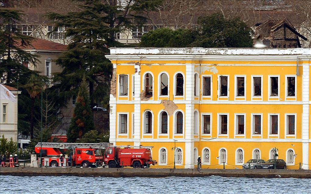 GALATASARAY UNIVERSITESI'NDEKI YANGIN