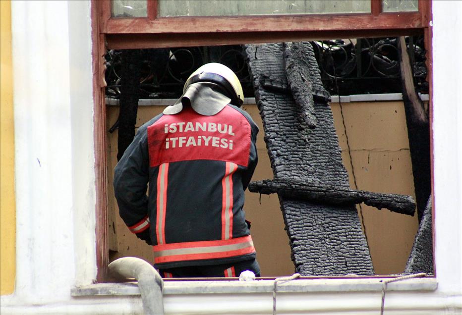 GALATASARAY UNIVERSITESI'NDEKI YANGIN