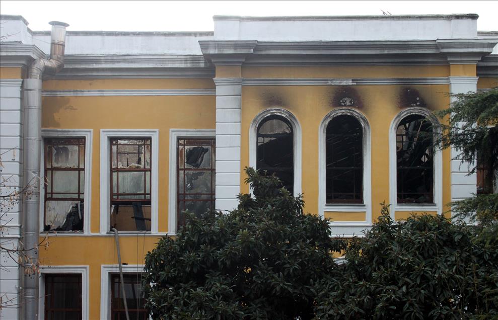 GALATASARAY UNIVERSITESI'NDEKI YANGIN