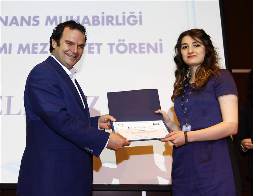 ANADOLU AJANSI HABER AKADEMISI MEZUNIYET TORENI