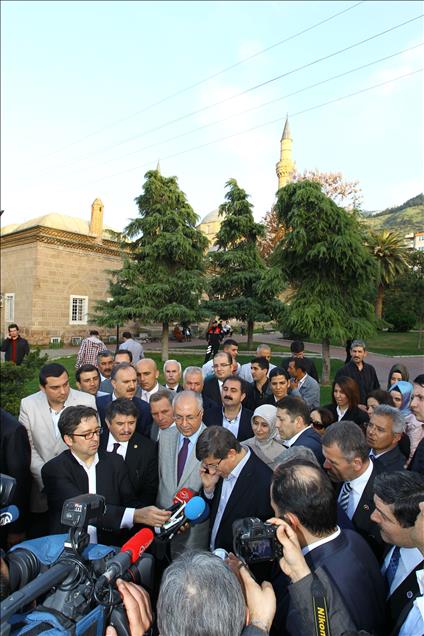 DISISLERI BAKANI AHMET DAVUTOGLU, MANISA'DA