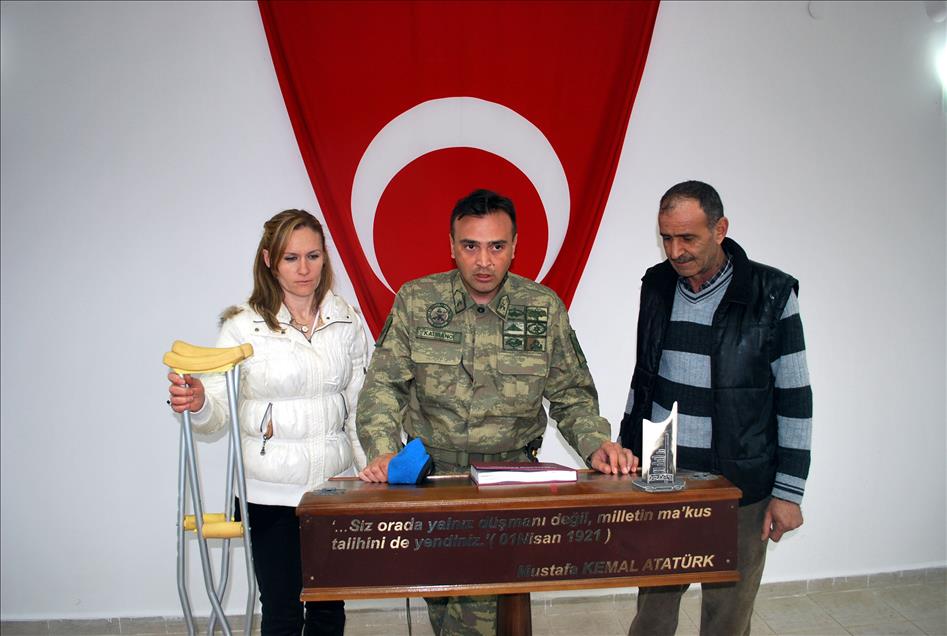 ''KAHRAMAN GAZI''YE USTUN CESARET VE FERAGAT MADALYASI