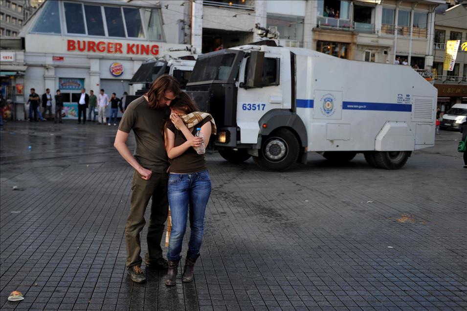 Protest against the demolition of Taksim Gezi Park