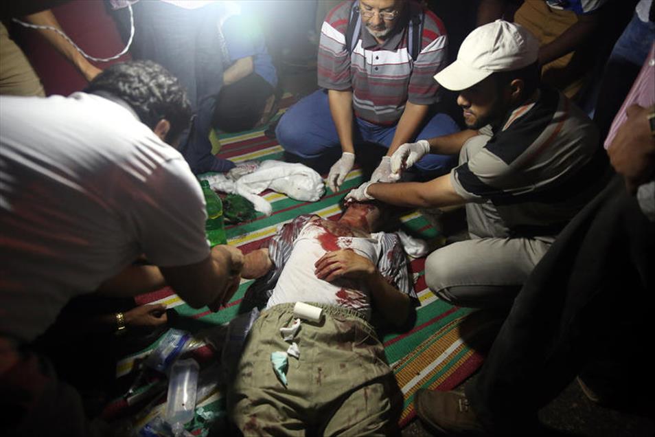 Fire opened on Egyptian people