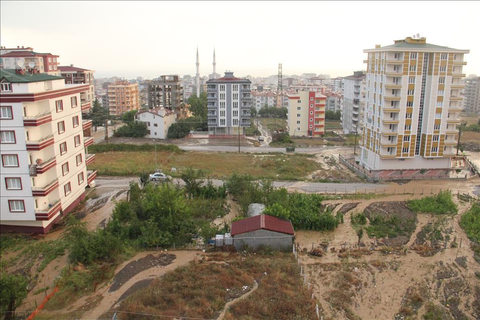 Samsun'da sel baskını