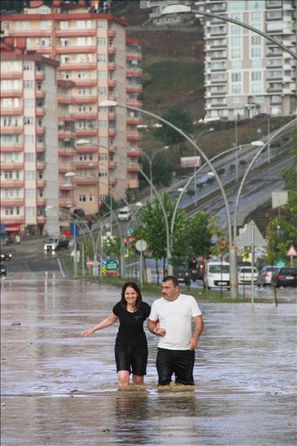 Samsun'da sel baskını