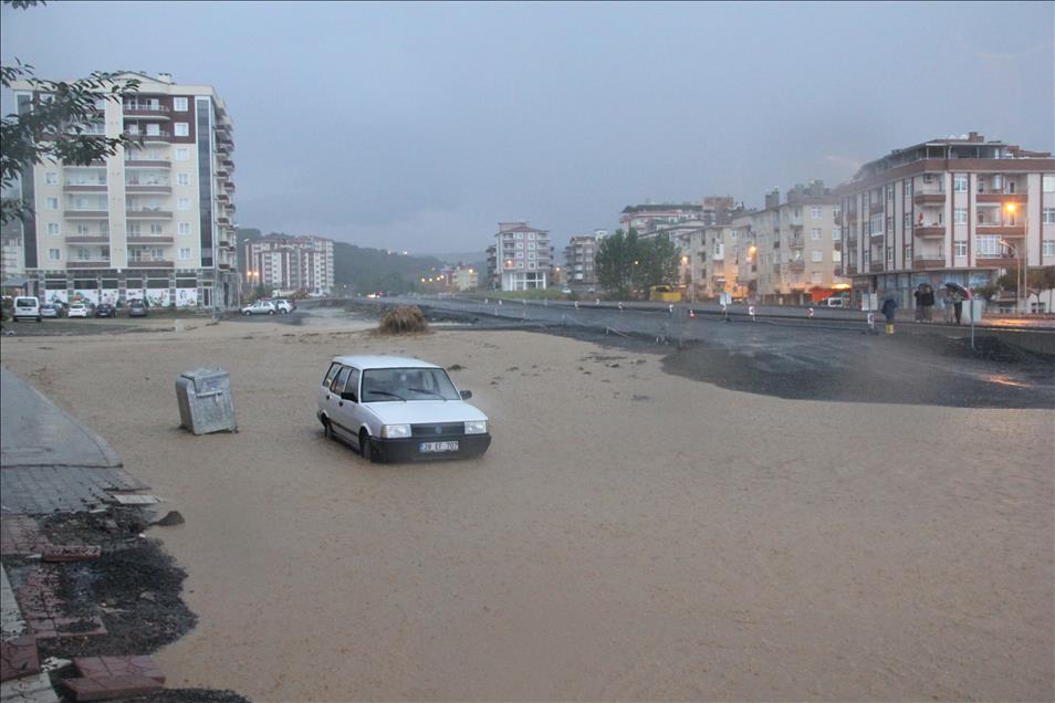 Samsun'da sel baskını