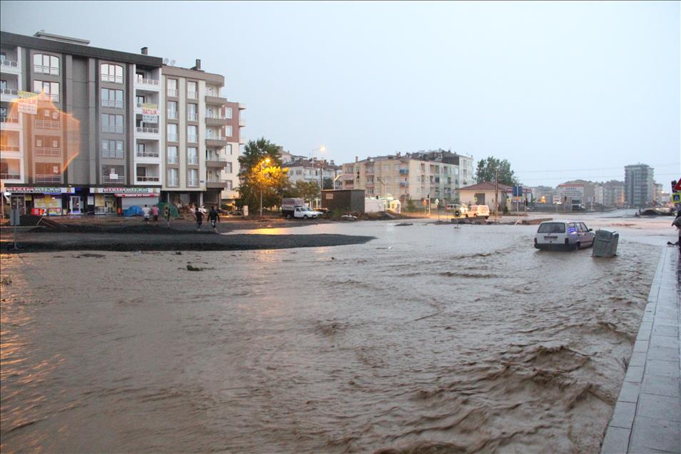 Samsun'da sel baskını