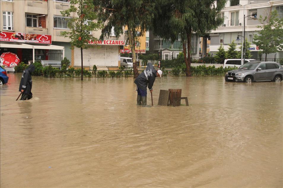 Samsun'da sel baskını