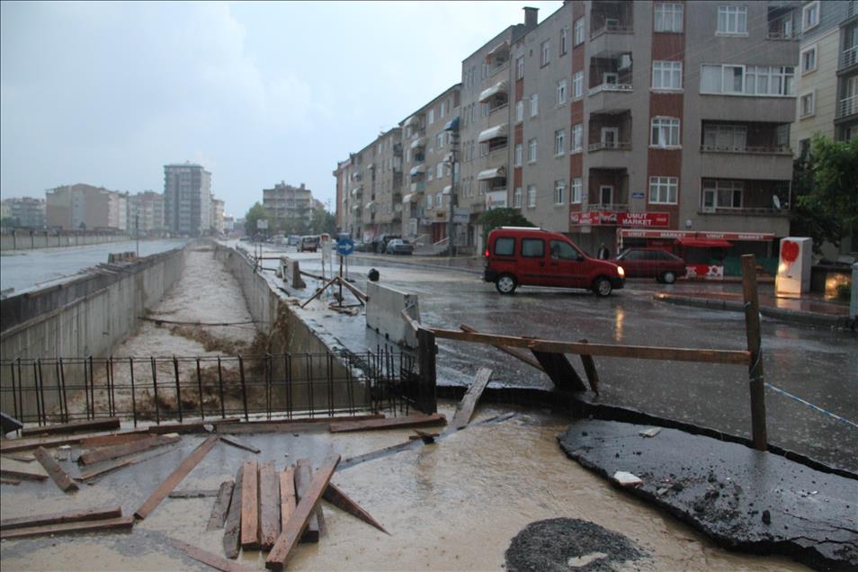 Samsun'da sel baskını