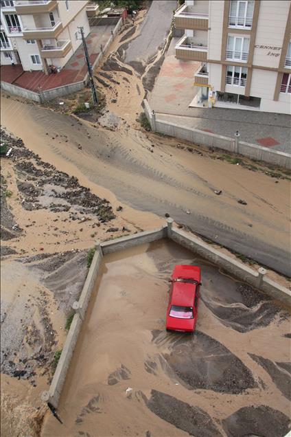 Samsun'da sel baskını