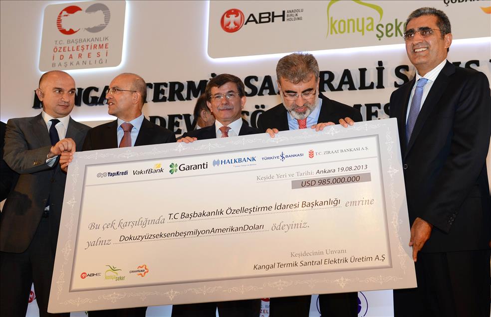 Kangal Termik Santrali Satış ve İşletme Hakkı Devir Sözleşmesi İmza Töreni