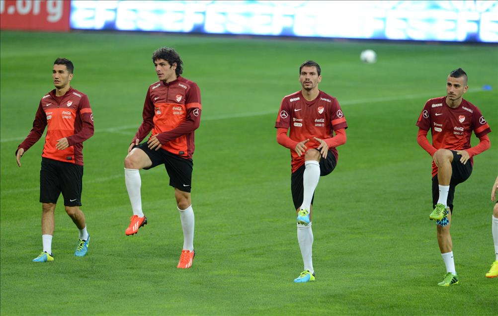 A Milli Futbol Takımı son antrenmanını yaptı