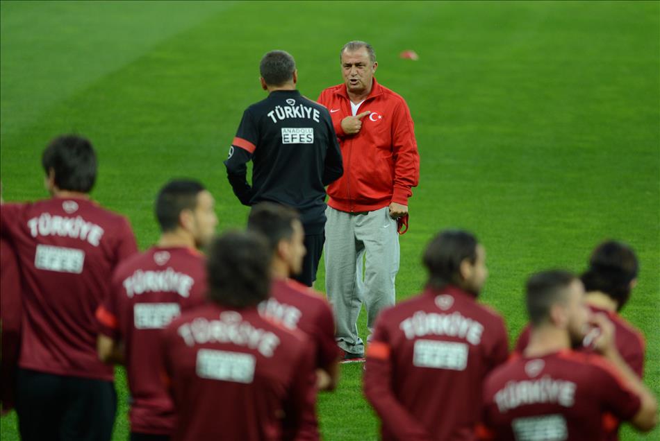A Milli Futbol Takımı son antrenmanını yaptı