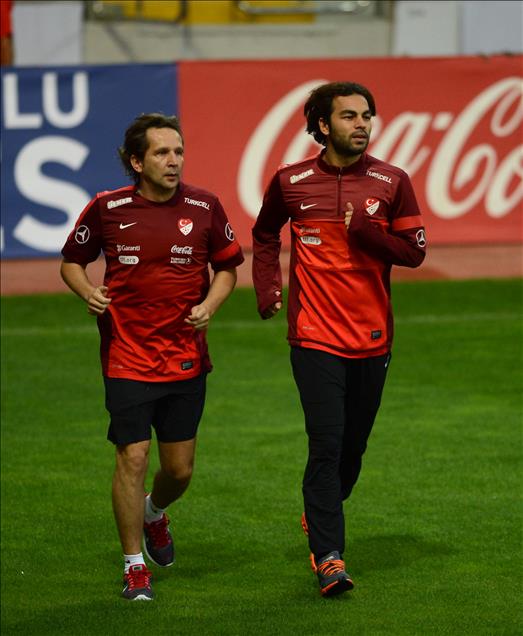 A Milli Futbol Takımı son antrenmanını yaptı