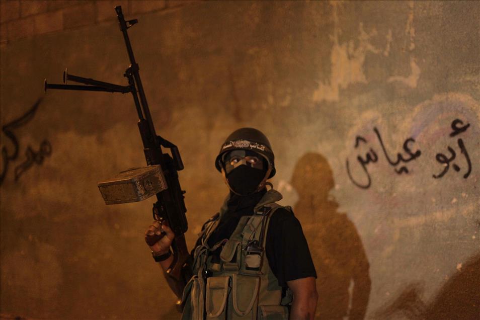 Gazze'de Kassam Tugayları'ndan gövde gösterisi