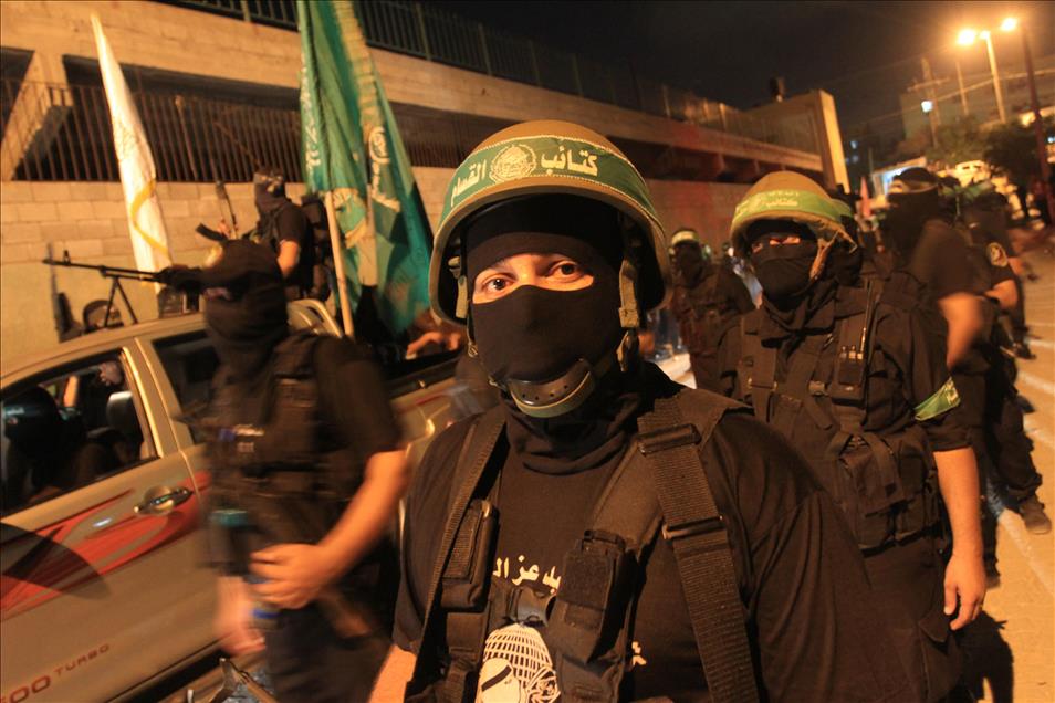 Gazze'de Kassam Tugayları'ndan gövde gösterisi