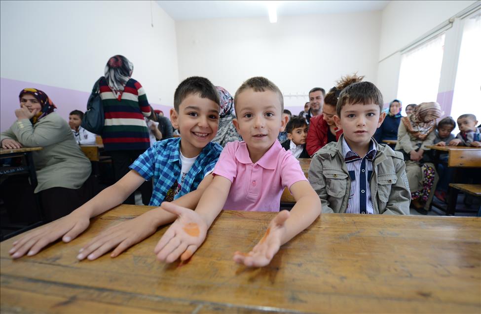 Ders zili minik öğrenciler için çaldı
