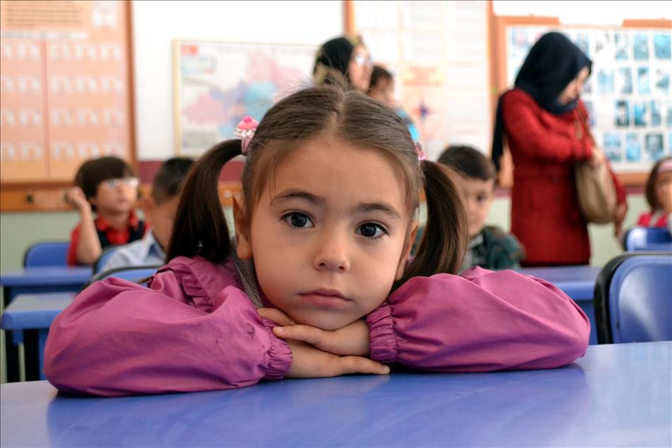 Ders zili minik öğrenciler için çaldı