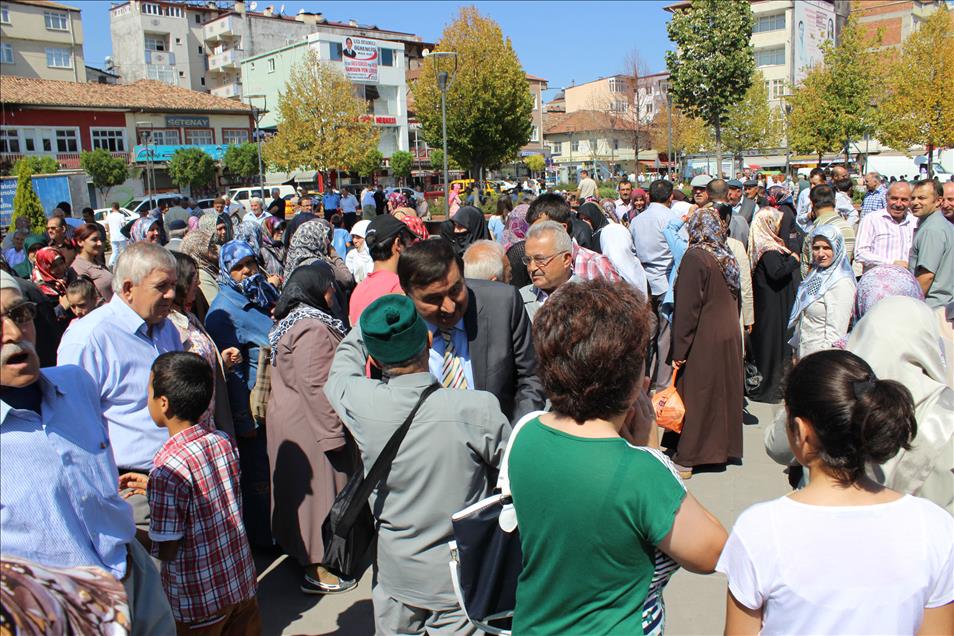 Havza'da hacı adayları uğurlandı