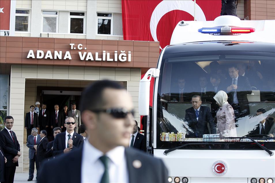 Başbakan Recep Tayyip Erdoğan Adana'da