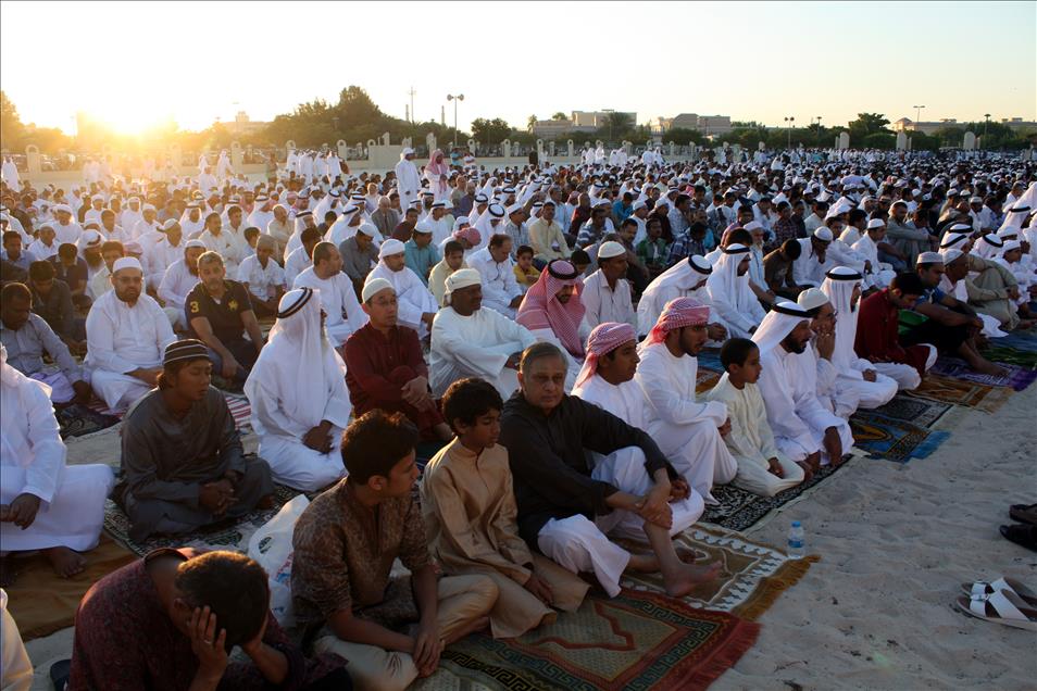 Dubai'de Kurban Bayramı Namazı "Musalla El Eid" adı verilen açık alanlarda kılındı