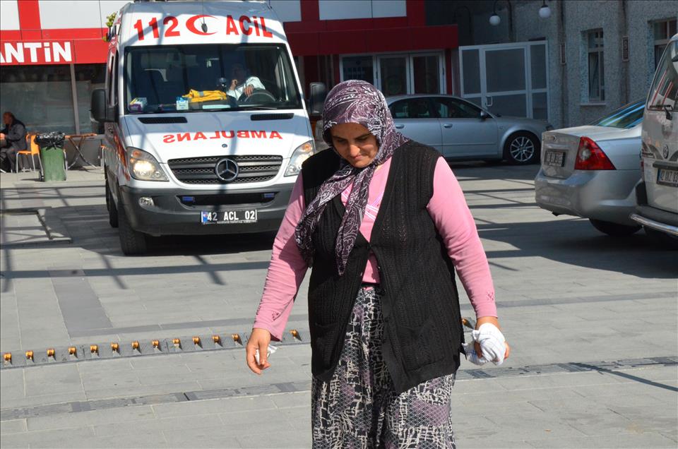 Acemi kasaplar hastanelik oldu