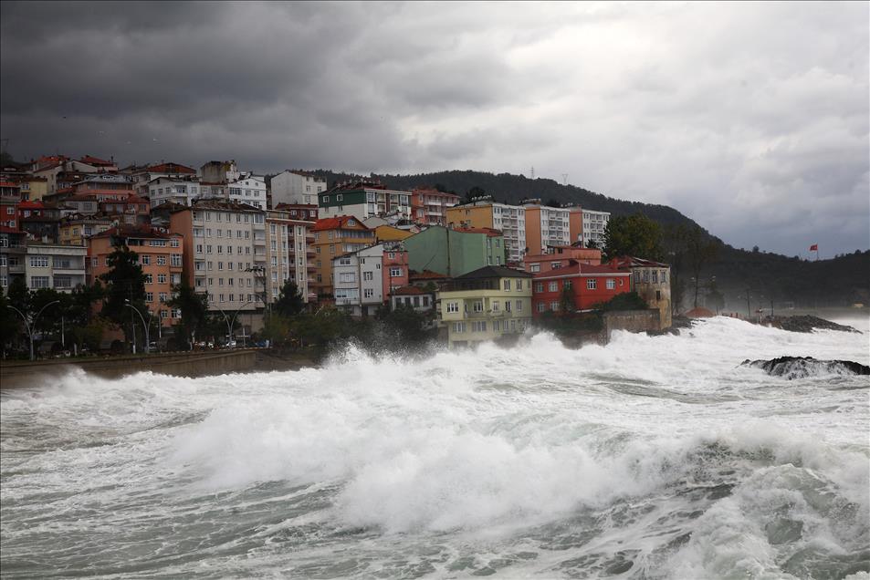 Giresun'da şiddetli fırtına