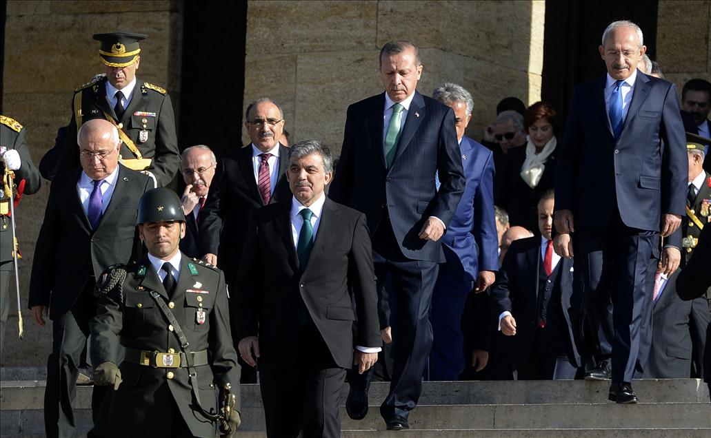 29 Ekim Cumhuriyet Bayramı nedeniyle Anıtkabir'de tören düzenlendi.
