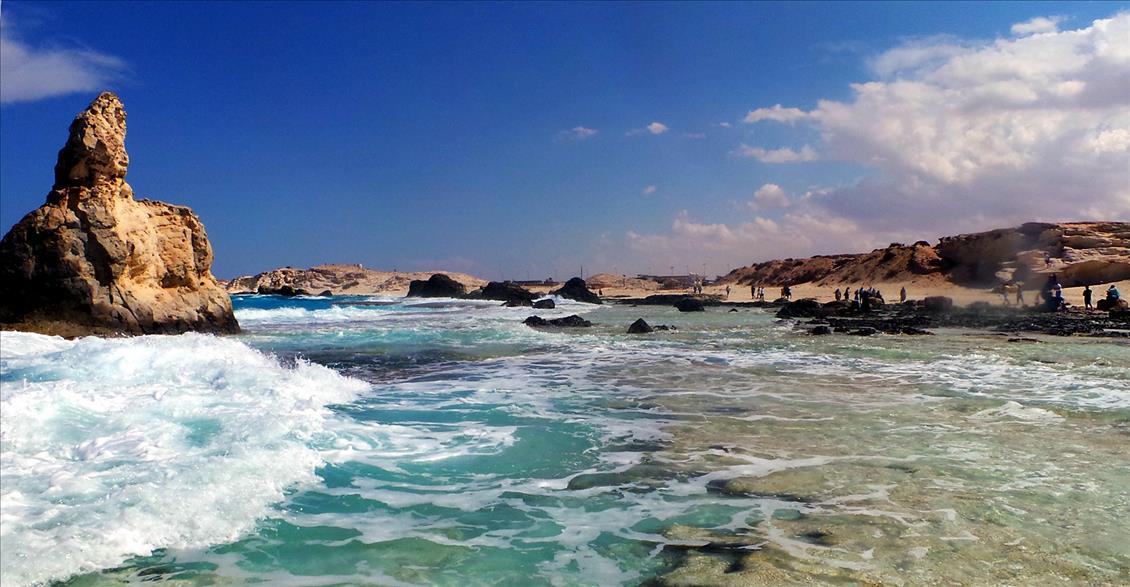 Mısır'da turistlerin ilgi odağı Acuze sahili