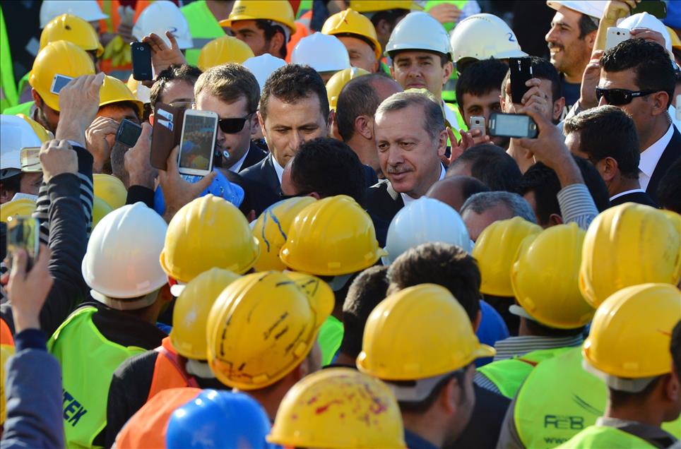 Başbakan Erdoğan, Beştepe'deki yeni Başbakanlık binası inşaatını gezdi