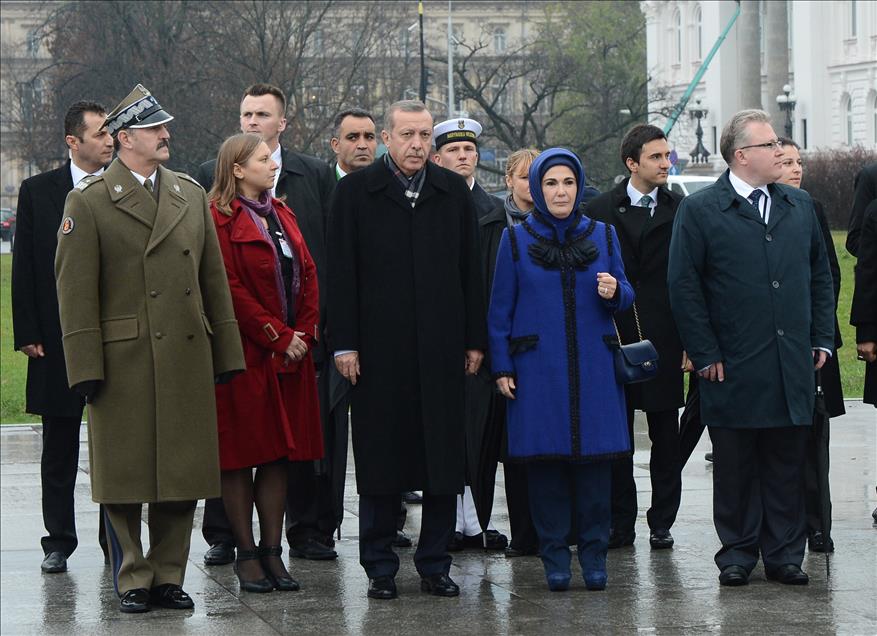 Başbakan Recep Tayyip Erdoğan, Varşova'da