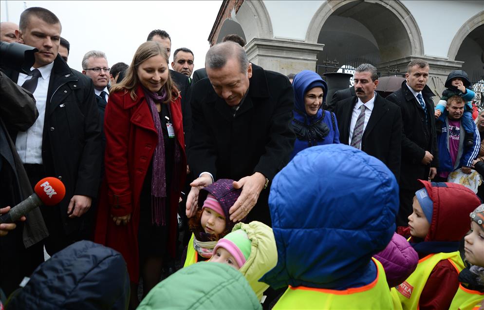 Başbakan Recep Tayyip Erdoğan, Varşova'da