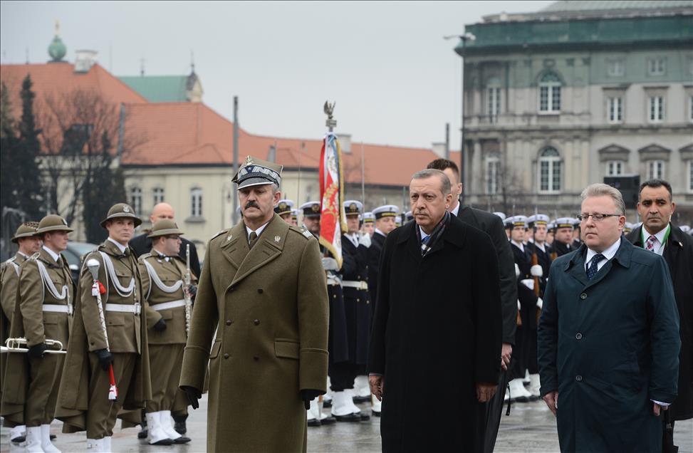 Başbakan Recep Tayyip Erdoğan, Varşova'da