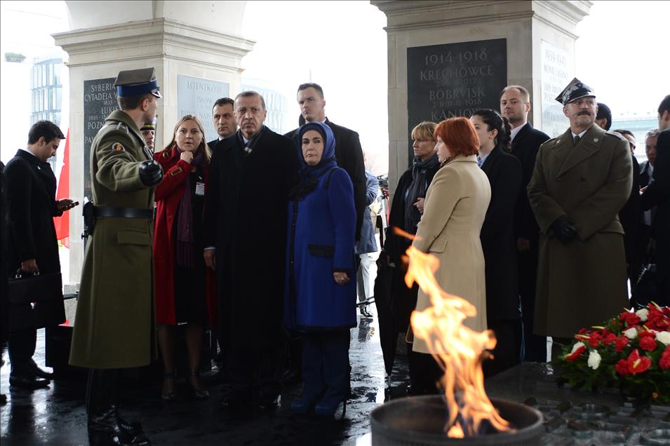 Başbakan Recep Tayyip Erdoğan, Varşova'da