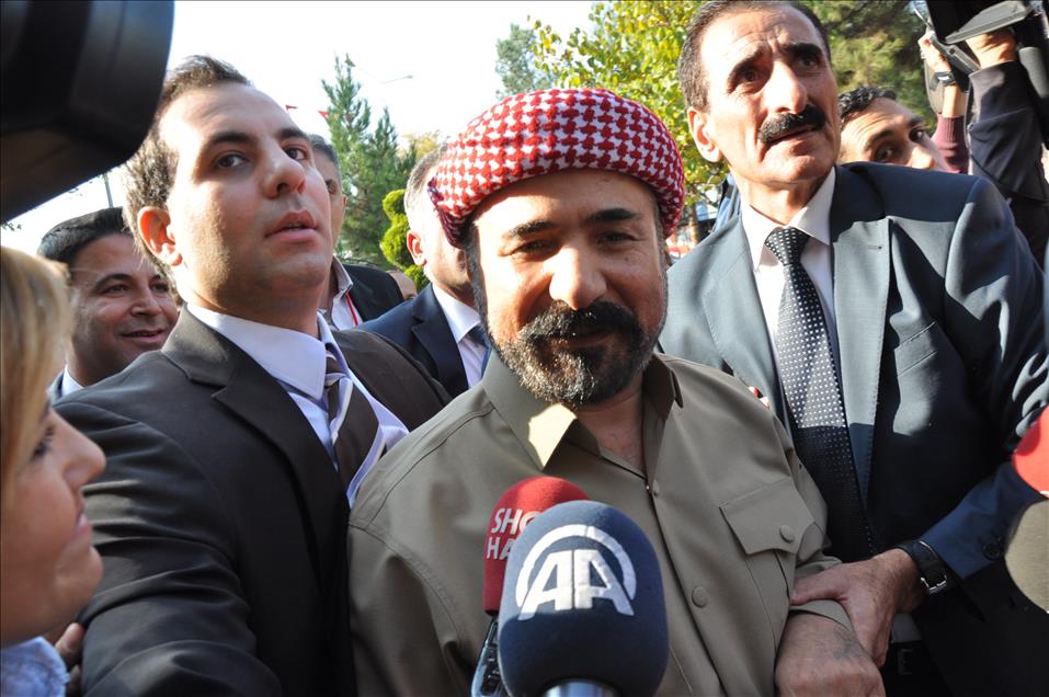IKBY Başkanı Mesut Barzani ve Şivan Perver Diyarbakır'da