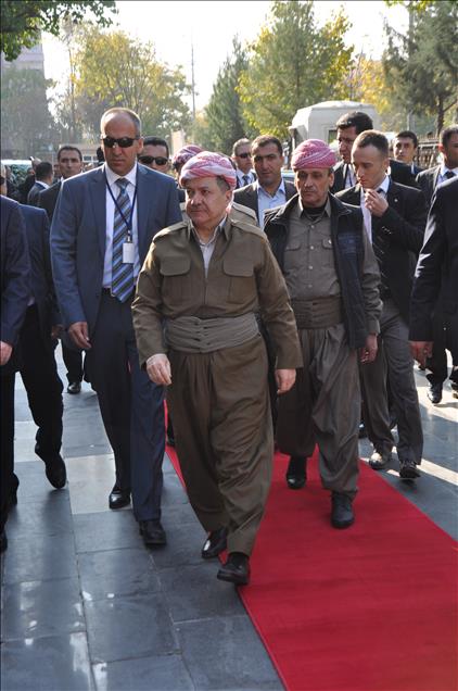 IKBY Başkanı Mesut Barzani ve Şivan Perver Diyarbakır'da