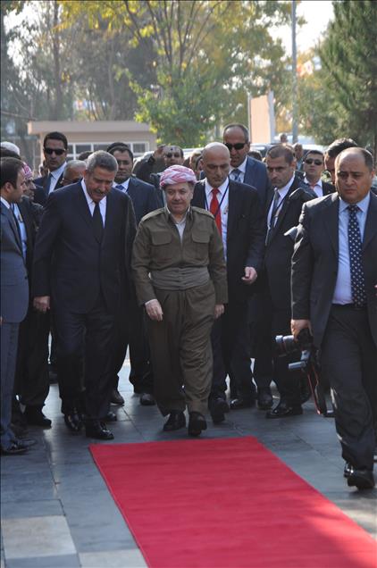 IKBY Başkanı Mesut Barzani ve Şivan Perver Diyarbakır'da