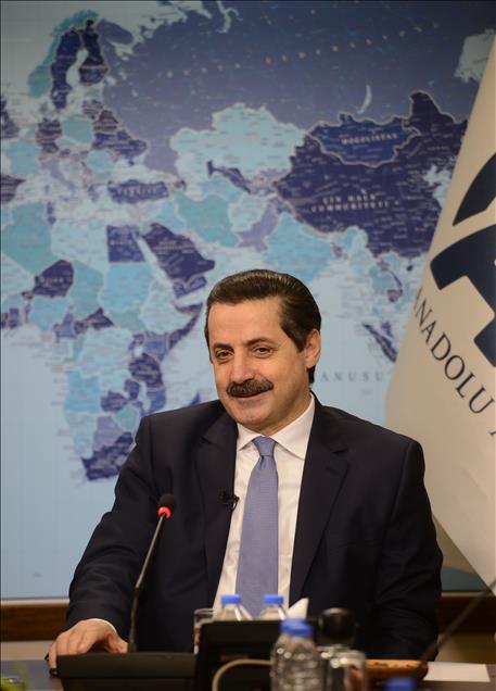 Çalışma ve Sosyal Güvenlik Bakanı Faruk Çelik AA Editör Masası'nda