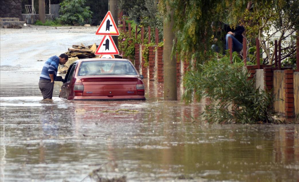 Bodrum'daki kuvvetli sağanak